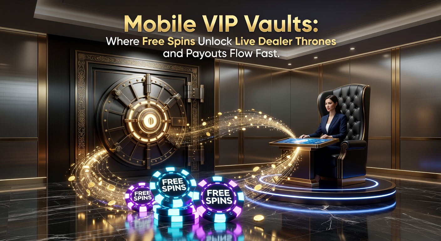 Live-Dealer-Dame am Roulette-Tisch mit VIP-Tresor im Vordergrund und schnellen Auszahlungs-Icons auf einem Mobilbildschirm