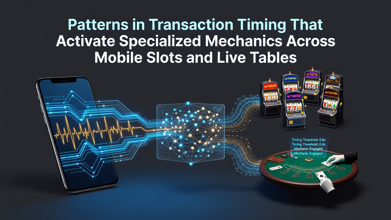 Illustration von Transaktionsmustern in mobilen Casino-Apps mit Walzen und Live-Tischen
