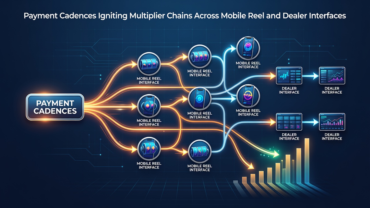 Mobile payment interfaces showing transaction flows in reel and dealer environments