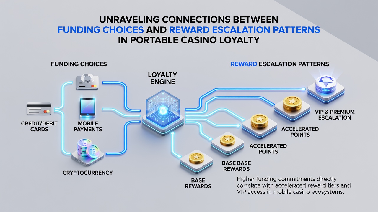 Illustration der Belohnungseskalation durch verschiedene Zahlungsmethoden in mobilen Casinos